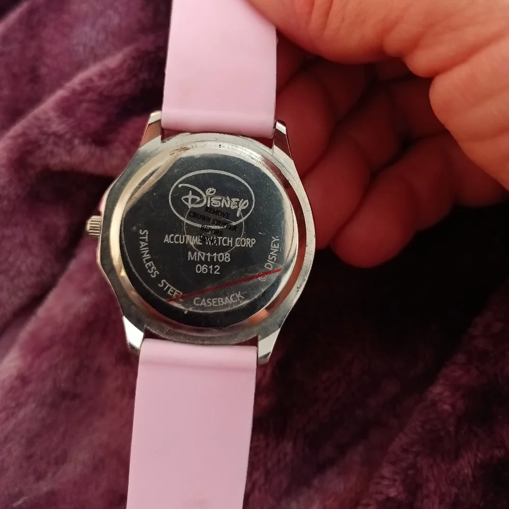 Disney Minnie Mouse silicone pink women's watch